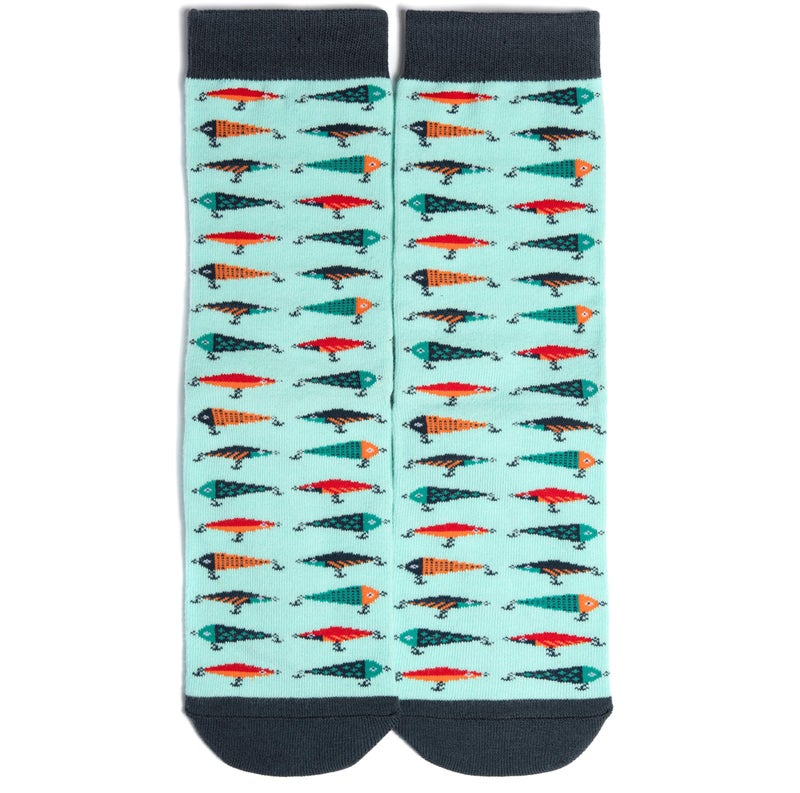 Lavley Fishing and Hunting Socks - Gag Gift for Hunters and Fishermen - Great for Christmas, Fatherâ€™s Day or Birthdays - Born to Fish Design - One Size - Image 4